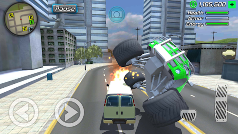Rope Frog Ninja Hero Car Vegas screenshot