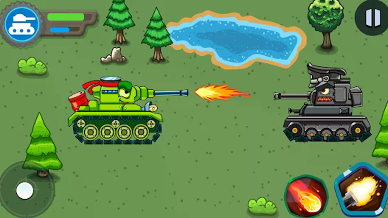 Tank battle: Tanks War 2D screenshot