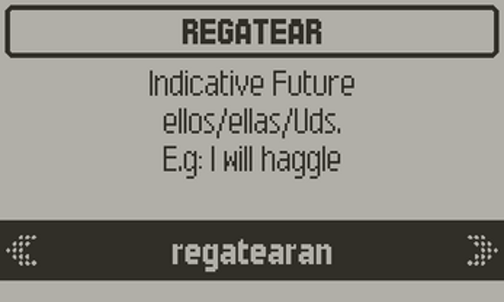 Tiny Tester - Spanish Conjugations screenshot