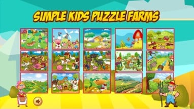 Simple Kids Puzzle Farm - Animal Match Game Fun! Image