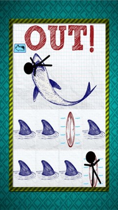 Stick-man Doodle Steps: Dont Step on The Shark Fins screenshot