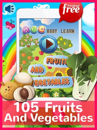 ABC Baby Learn Fruits And Vegetables Free For Kids Image