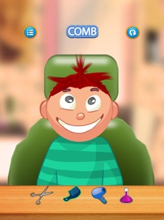 Child game / red hair cut screenshot