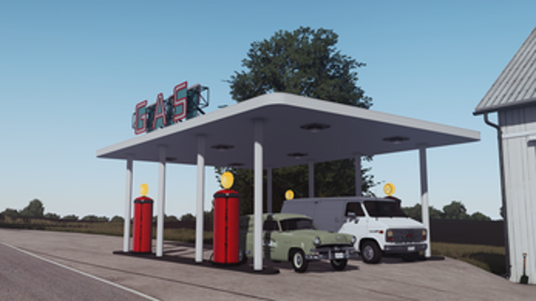 FS22 Vintage Gas Station Image