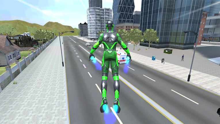 Rope Frog Ninja Hero Car Vegas screenshot