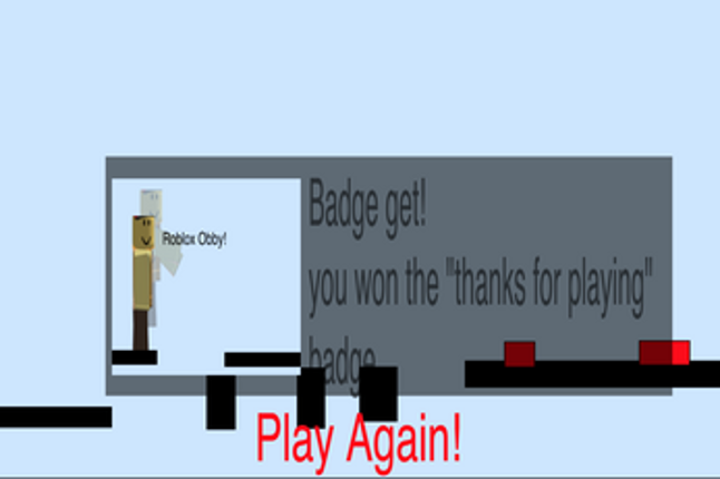 Interactive roblox obby screenshot