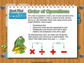 Quick Think Math Game Image