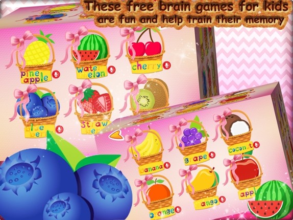 Fruit Vocab &amp; Paint Game - The artstudio for kids screenshot