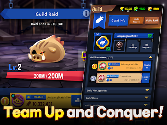 Anipang Matchlike (Puzzle RPG) screenshot