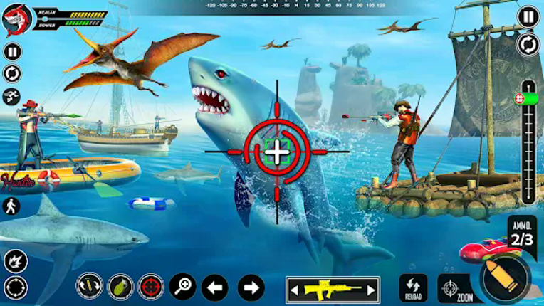 Shark Attack FPS Sniper Game Image