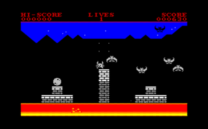 The Lava Birds (ZX Spectrum) screenshot