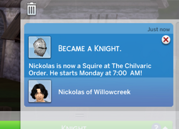 Medieval Knight Career for the Sims 4 Image