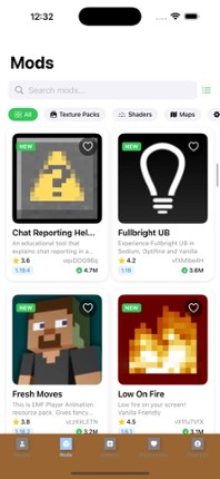 Mods for Minecraft Game App PE screenshot