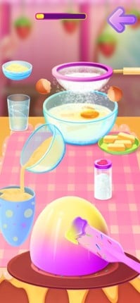 Queen Skirt Cake Making screenshot