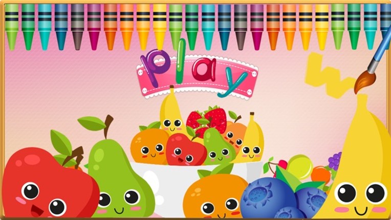 Fruit Vocab &amp; Paint Game - The artstudio for kids Image