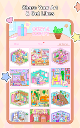 Cozy Home: Comfy Coloring Book screenshot