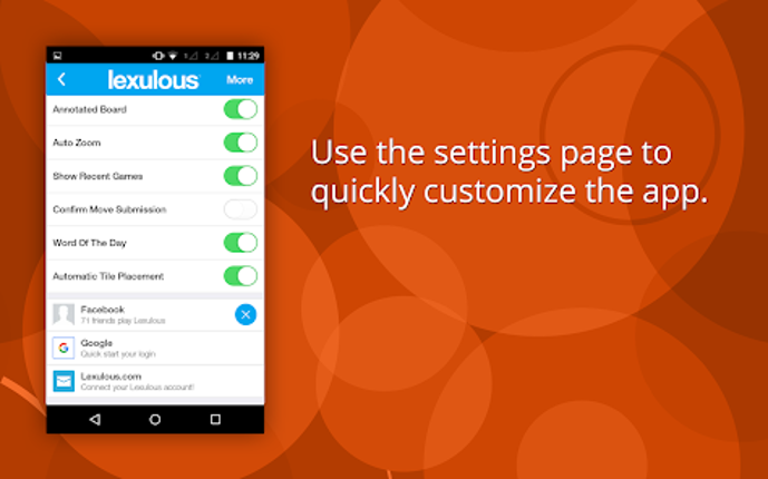 Lexulous Word Game screenshot