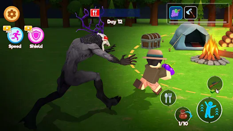 Night in Survive Dark Forest Image