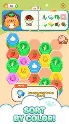 Hexa Food Sort - Sorting Games screenshot