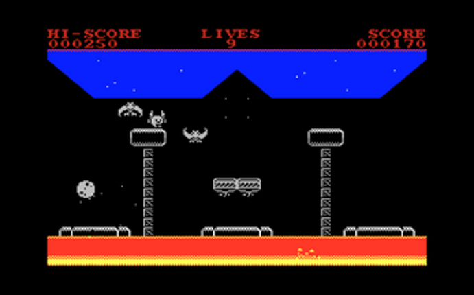 The Lava Birds (ZX Spectrum) screenshot