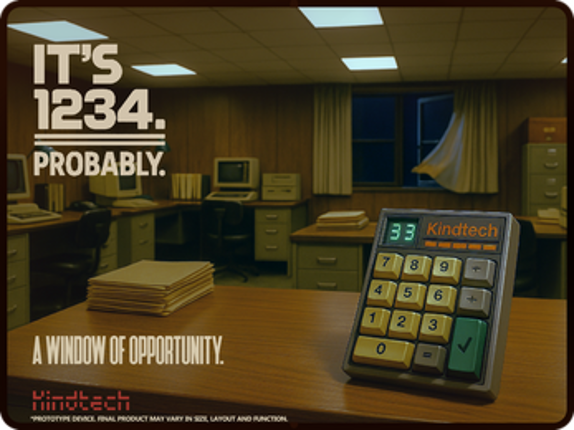 It's 1234. Probably. screenshot