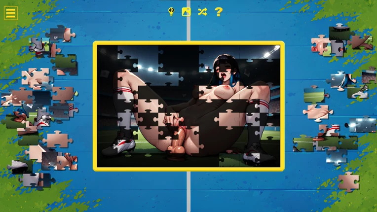 Soccer Cup Girls – Hentai Jigsaw Image