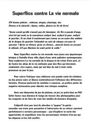 Superflics contre La vie normale screenshot