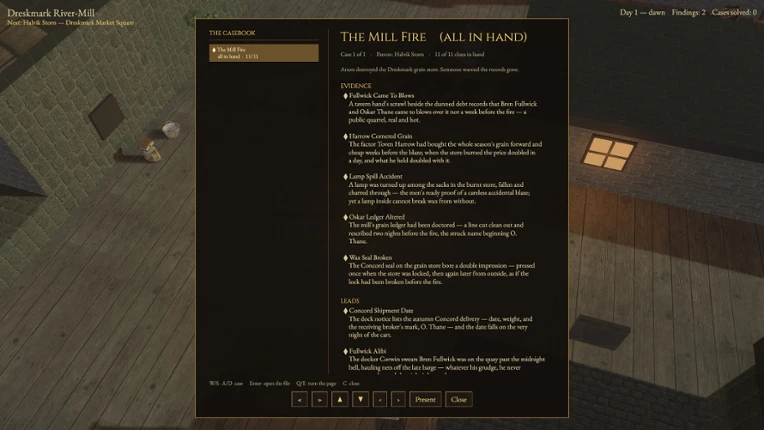 The Hushed Ledger screenshot