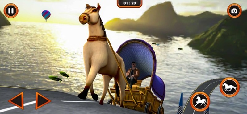 Ultimate Horse Cart Stunt Race screenshot