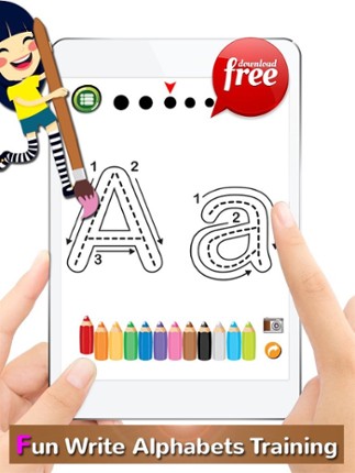 ABC Alphabets Tracer Coloring Book: Preschool Kids Easy Learn To Write ABCs Letters! screenshot