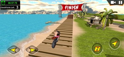 Beach Moto Bike Stunts Image