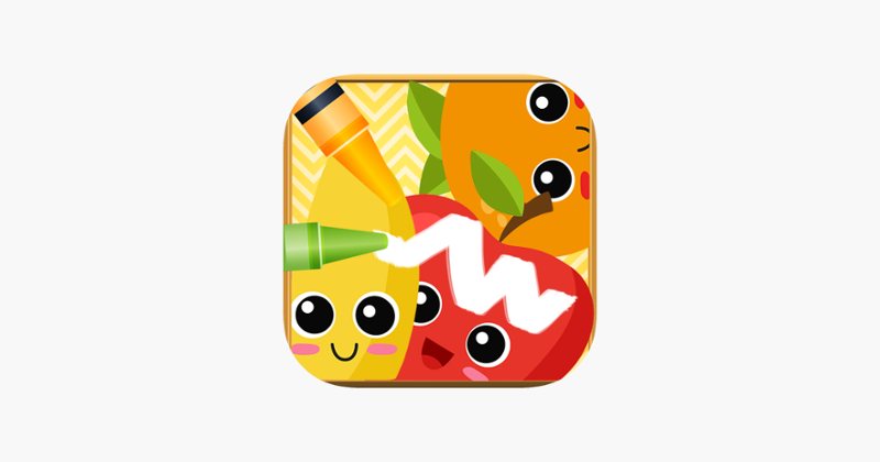 Fruit Vocab &amp; Paint Game - The artstudio for kids Image