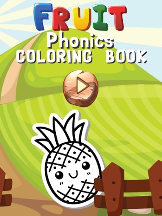 Fruits And Vegetables Phonics Coloring Book: English Vocabulary Learning Free For Toddlers &amp; Kids! Image