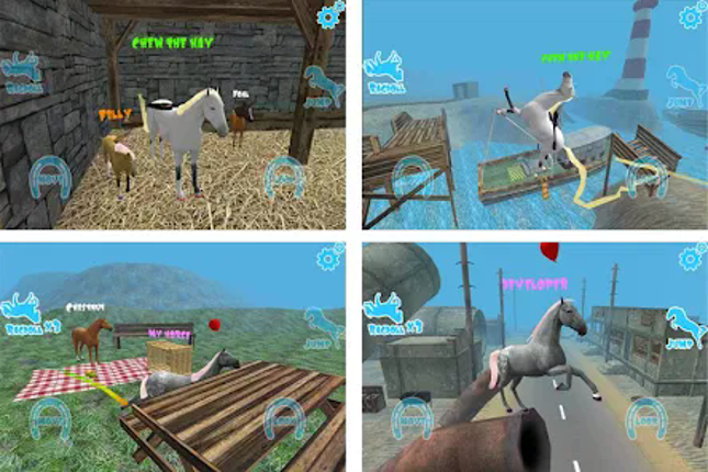 Hill Cliff Horse: Online screenshot