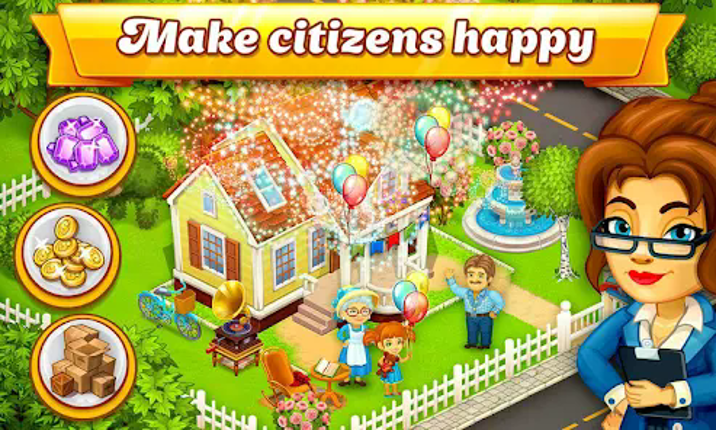Cartoon City: farm to village Image