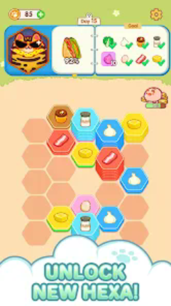 Hexa Food Sort - Sorting Games screenshot