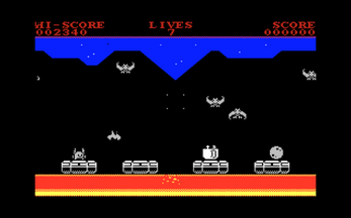 The Lava Birds (ZX Spectrum) screenshot
