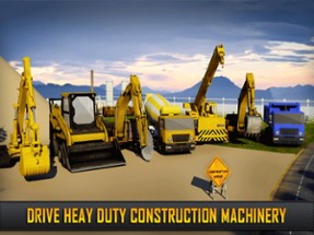 Hill Construction Crane Operator &amp; Truck Driver 3D Image