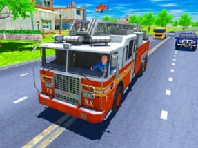 Real Flying Fire Truck Robot Image