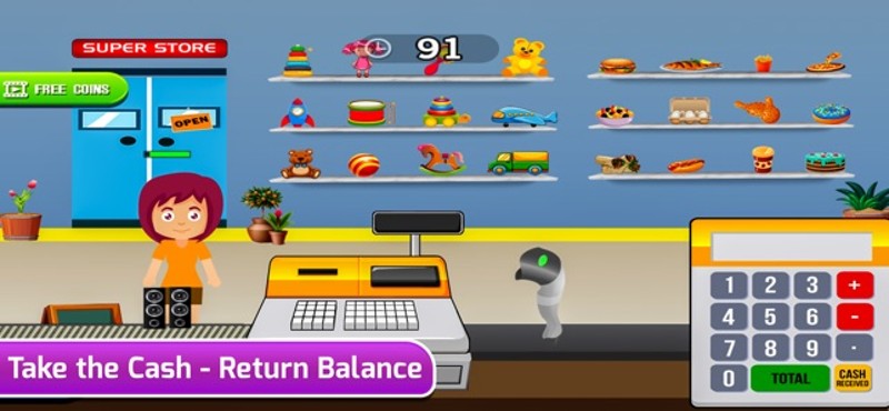 Super Store Cash Register Game Image