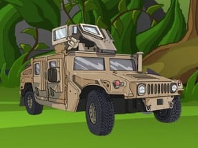 Army Vehicles Memory Image