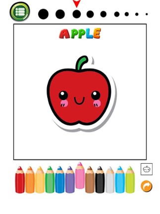 Fruits And Vegetables Phonics Coloring Book: English Vocabulary Learning Free For Toddlers & Kids! screenshot