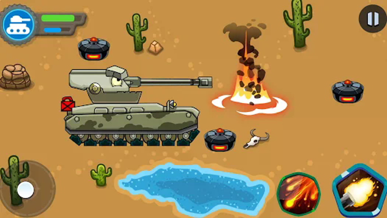 Tank battle: Tanks War 2D screenshot