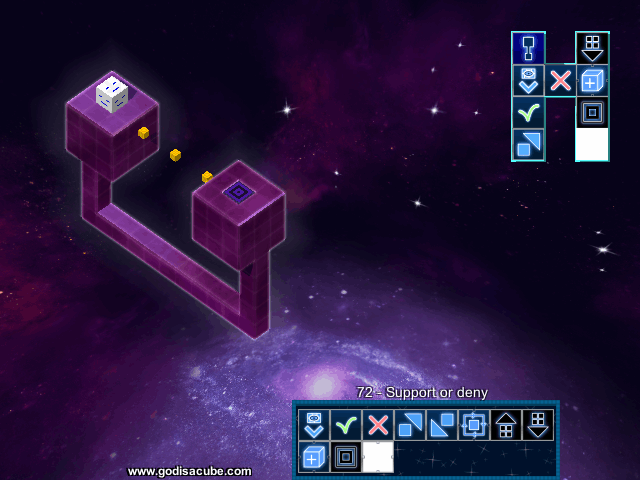 Games like God is a Cube: Programming Robot Cubes