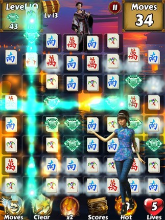 Mahjong Match Adventure World: Swipe jewels and match mahjong tiles! screenshot