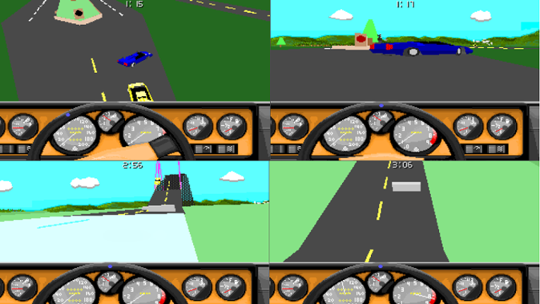 Stunts / 4D Sports Driving Multiplayer for DOSBox Image