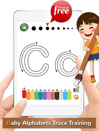 ABC Alphabets Tracer Coloring Book: Preschool Kids Easy Learn To Write ABCs Letters! screenshot