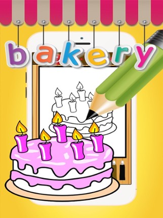 Color ME: Bakery Cup cake Pop Maker Kids Coloring screenshot