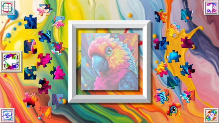 Color Splash: Parrots screenshot