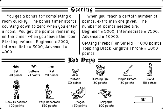 Dark Castle screenshot